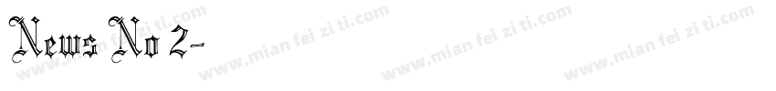 News No 2字体转换